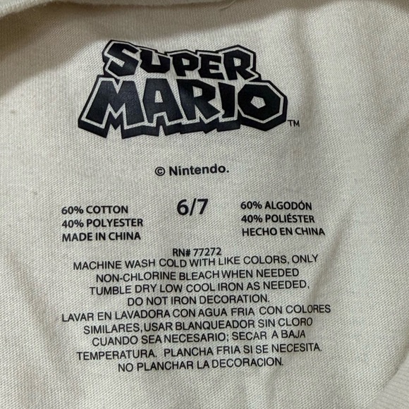 Super Mario Sleeveless Tank Top Youth Boy Size 6/7 - Picture 12 of 12